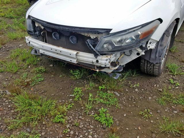 1HGCS1B82AA016472 - 2010 HONDA ACCORD EXL WHITE photo 9