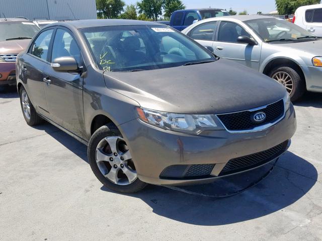 KNAFU4A24A5287754 - 2010 KIA FORTE EX BROWN photo 1