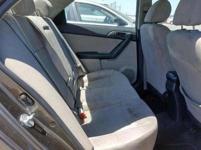 KNAFU4A24A5287754 - 2010 KIA FORTE EX BROWN photo 6