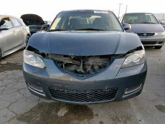 JM1BK12F681131725 - 2008 MAZDA 3 I GRAY photo 9