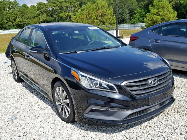 5NPE34AF9GH297161 - 2016 HYUNDAI SONATA SPO BLACK photo 1