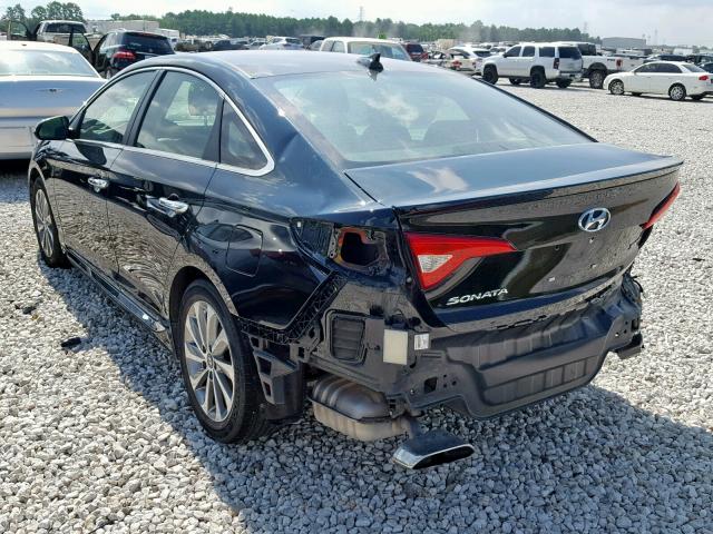 5NPE34AF9GH297161 - 2016 HYUNDAI SONATA SPO BLACK photo 3