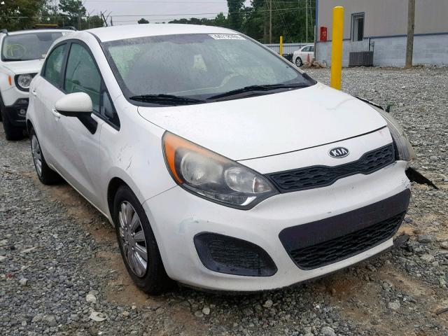 KNADM5A36C6067857 - 2012 KIA RIO LX WHITE photo 1