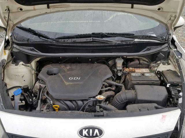 KNADM5A36C6067857 - 2012 KIA RIO LX WHITE photo 7