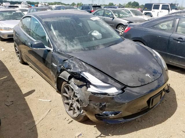 5YJ3E1EB1JF182051 - 2018 TESLA MODEL 3 BLACK photo 1