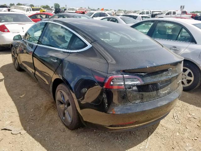 5YJ3E1EB1JF182051 - 2018 TESLA MODEL 3 BLACK photo 3