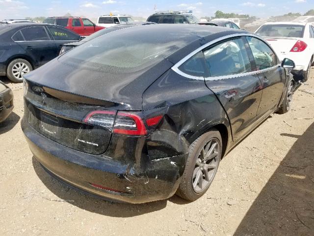 5YJ3E1EB1JF182051 - 2018 TESLA MODEL 3 BLACK photo 4