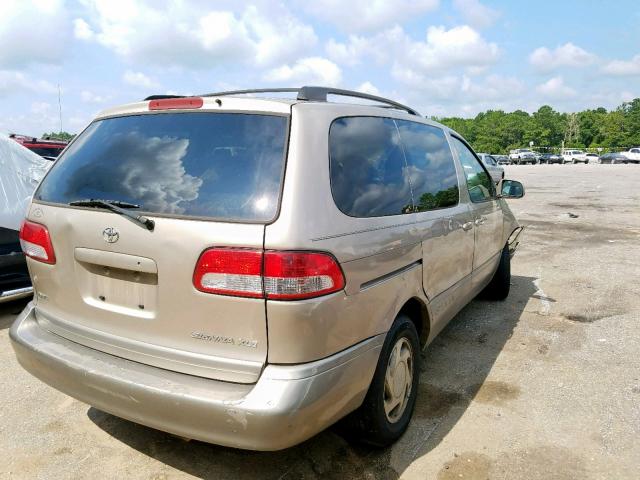 4T3ZF13C43U519148 - 2003 TOYOTA SIENNA LE BROWN photo 4