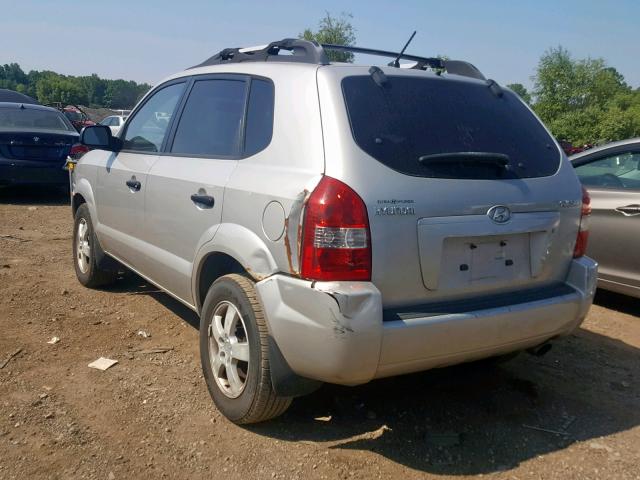 KM8JM12B66U478840 - 2006 HYUNDAI TUCSON GL SILVER photo 3