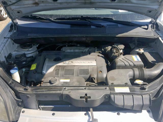 KM8JM12B66U478840 - 2006 HYUNDAI TUCSON GL SILVER photo 7