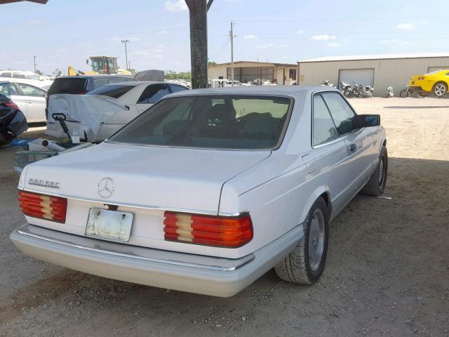 WDBCA45EXKA492084 - 1989 MERCEDES-BENZ 560 SEC WHITE photo 4