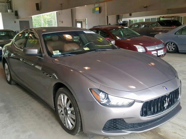 ZAM57XSA1E1089364 - 2014 MASERATI GHIBLI GRAY photo 1