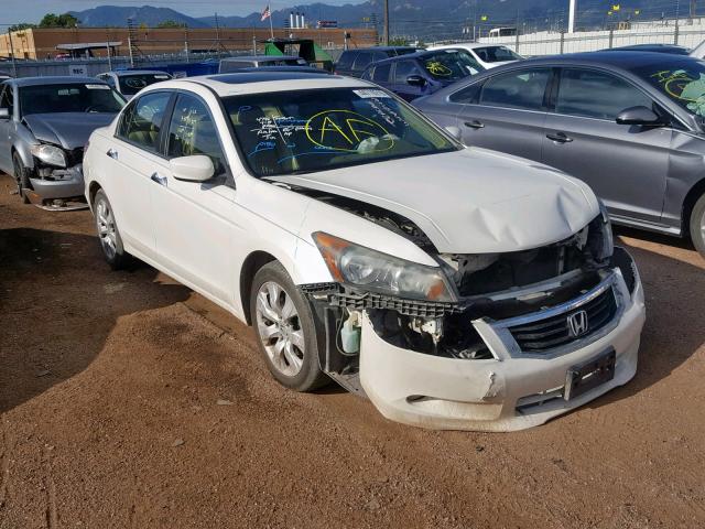 1HGCP36809A003531 - 2009 HONDA ACCORD EXL WHITE photo 1