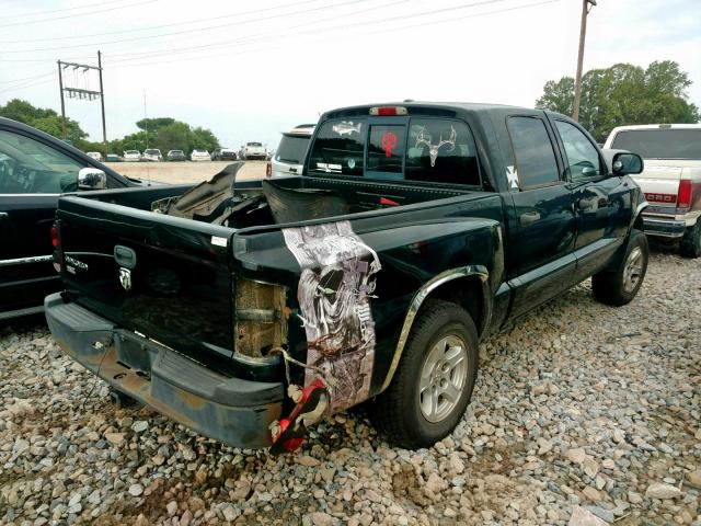 1D7HW48P67S157367 - 2007 DODGE DAKOTA QUA BLACK photo 4