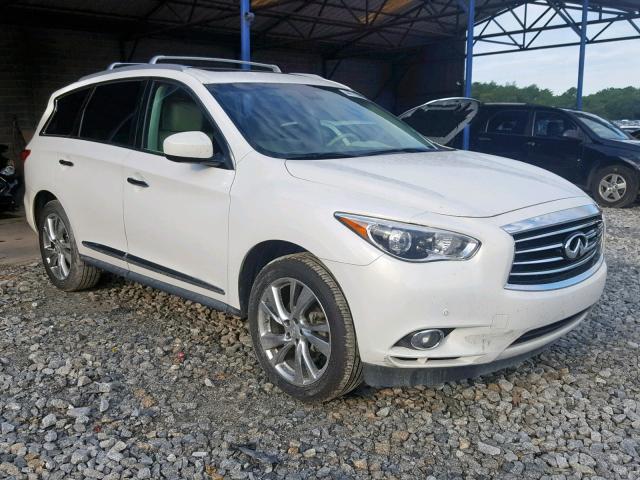 5N1AL0MN4DC351494 - 2013 INFINITI JX35 WHITE photo 1