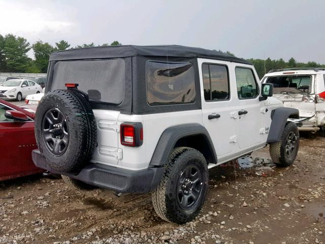 1C4HJXDN7JW264491 - 2018 JEEP WRANGLER U WHITE photo 4