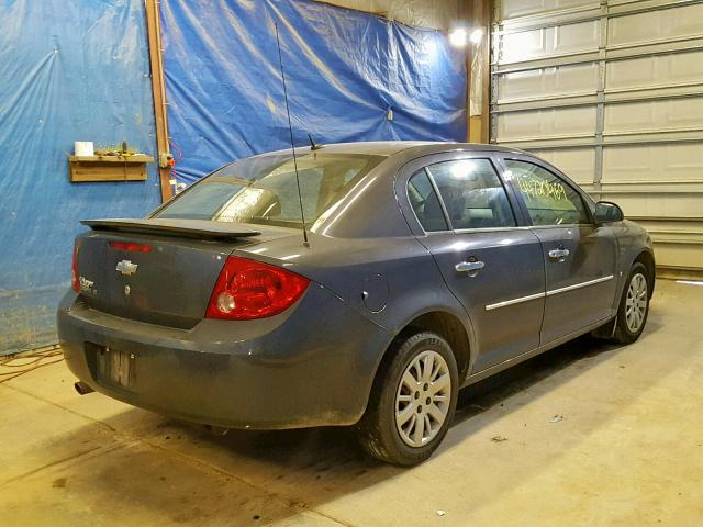 1G1AT58H697148847 - 2009 CHEVROLET COBALT LT CHARCOAL photo 4