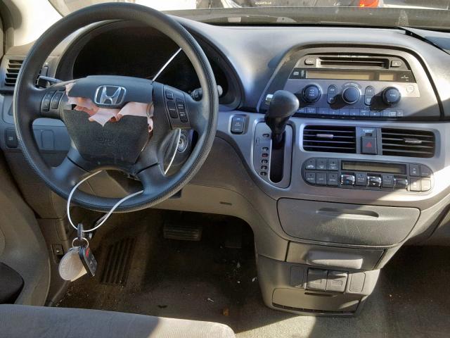 5FNRL38427B082011 - 2007 HONDA ODYSSEY EX BLUE photo 9