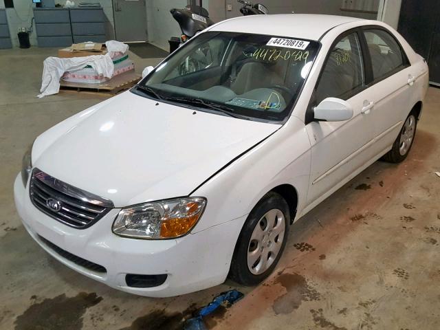 KNAFE222895665991 - 2009 KIA SPECTRA EX WHITE photo 2