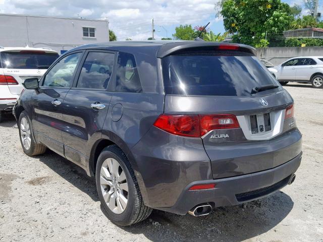 5J8TB2H54AA004407 - 2010 ACURA RDX TECHNO GRAY photo 3