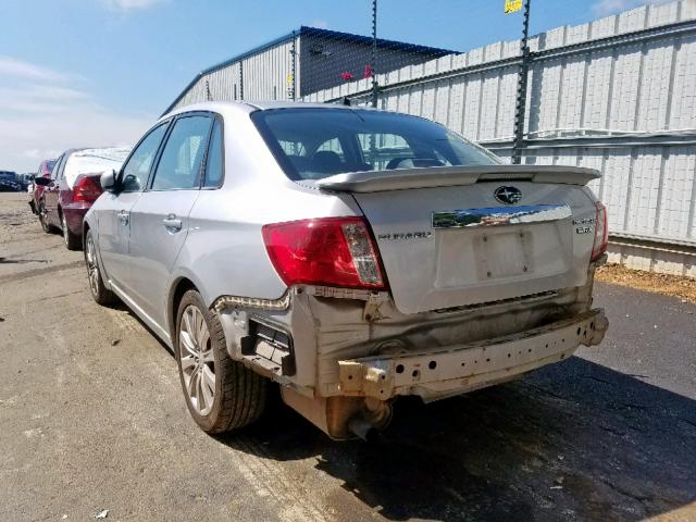 JF1GE74638G507720 - 2008 SUBARU IMPREZA WR SILVER photo 3