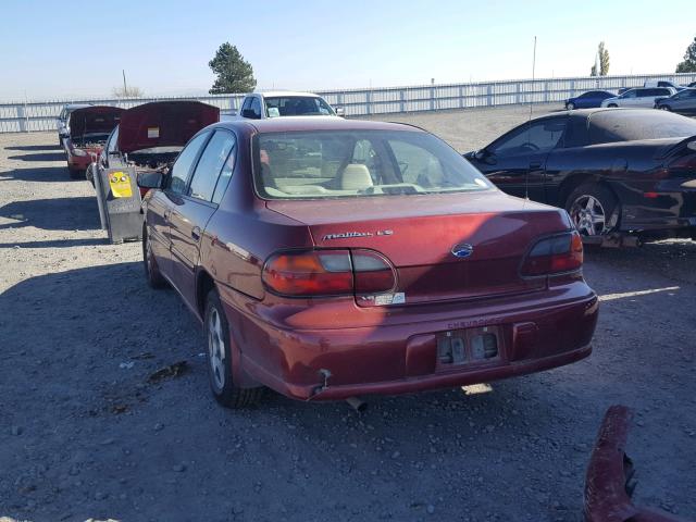 1G1NE52J12M657078 - 2002 CHEVROLET MALIBU LS 勃艮第红 照片 3