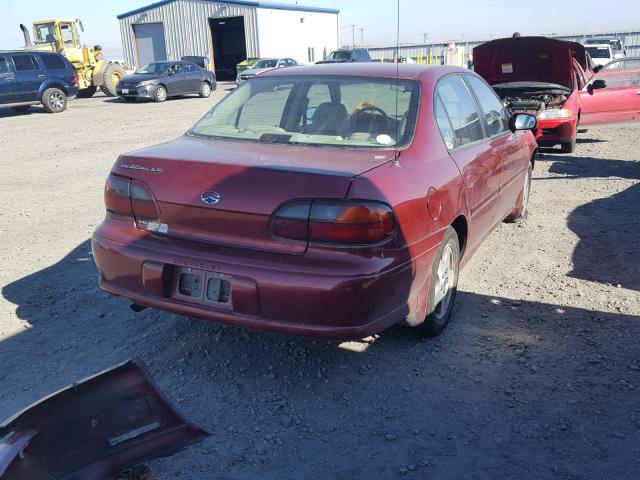 1G1NE52J12M657078 - 2002 CHEVROLET MALIBU LS 勃艮第红 照片 4