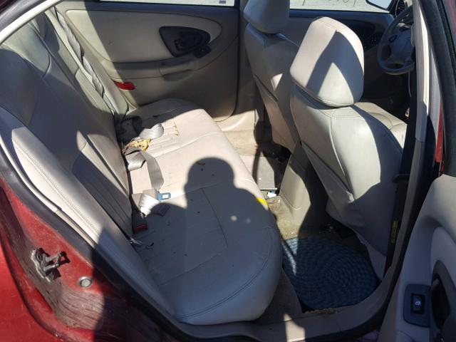 1G1NE52J12M657078 - 2002 CHEVROLET MALIBU LS 勃艮第红 照片 6