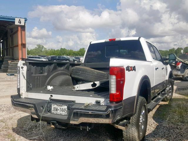 1FT7W2BTXHED30789 - 2017 FORD F250 SUPER WHITE photo 4
