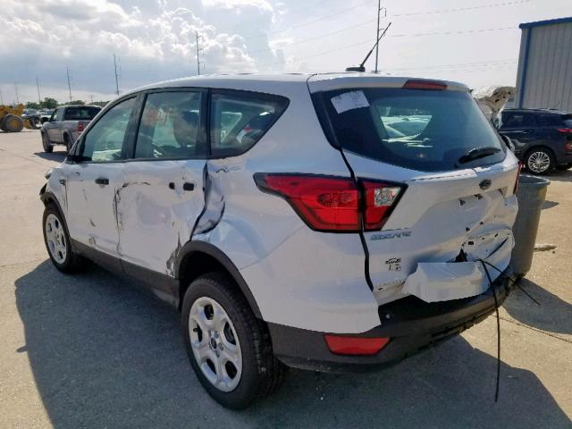 1FMCU0F79KUA88866 - 2019 FORD ESCAPE S WHITE photo 3