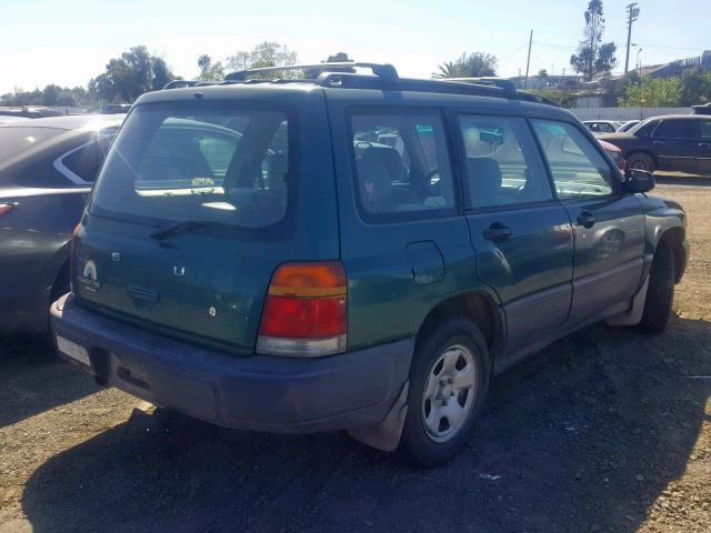 JF1SF6354XG713167 - 1999 SUBARU FORESTER L GREEN photo 4