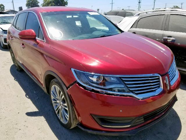 2LMTJ6KR6GBL52288 - 2016 LINCOLN MKX SELECT RED photo 1