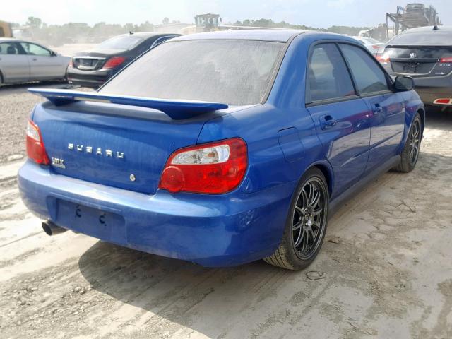 JF1GD296X4G518156 - 2004 SUBARU IMPREZA WR BLUE photo 4