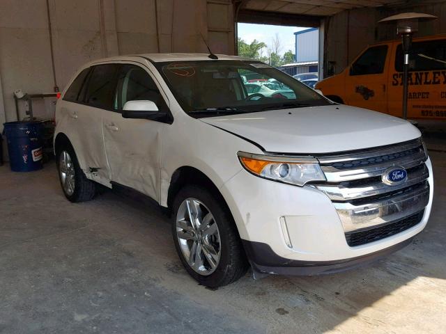 2FMDK3JC3CBA32395 - 2012 FORD EDGE SEL WHITE photo 1