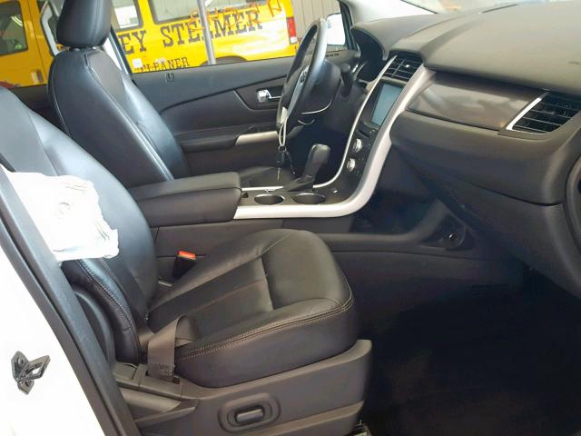 2FMDK3JC3CBA32395 - 2012 FORD EDGE SEL WHITE photo 5