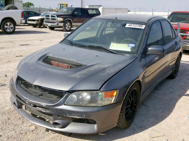 JA3AH86C76U043618 - 2006 MITSUBISHI LANCER EVO GRAY photo 2