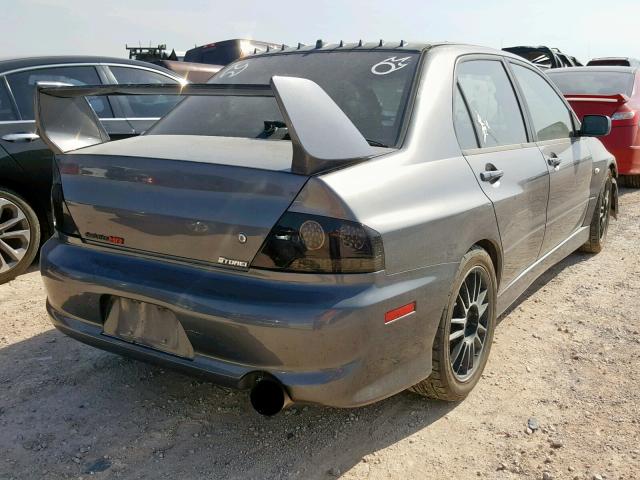 JA3AH86C76U043618 - 2006 MITSUBISHI LANCER EVO GRAY photo 4