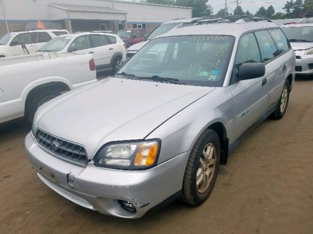 4S3BH675047620575 - 2004 SUBARU LEGACY OUT SILVER photo 2