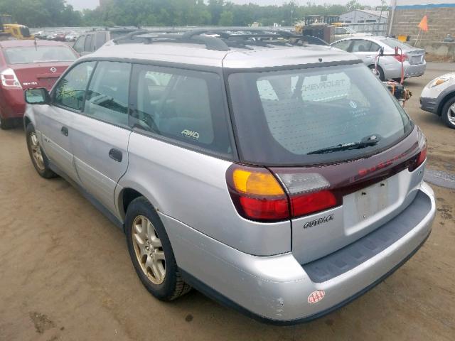 4S3BH675047620575 - 2004 SUBARU LEGACY OUT SILVER photo 3