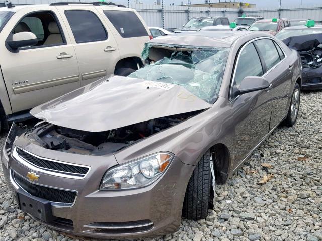 1G1ZC5EB4AF292510 - 2010 CHEVROLET MALIBU 1LT BROWN photo 2