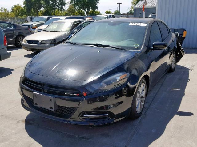 1C3CDFBA2ED683141 - 2014 DODGE DART SXT BLACK photo 2