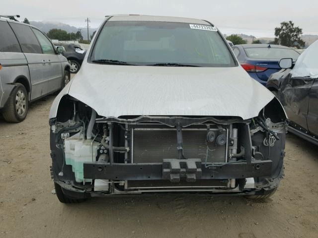 2T3YL4DVXCW001535 - 2012 TOYOTA RAV4 EV SILVER photo 9