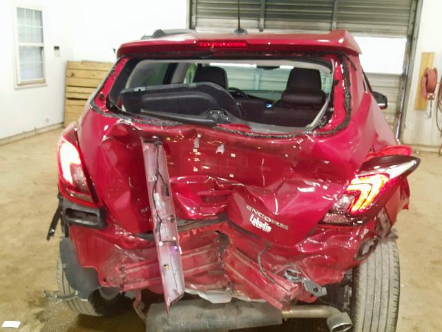 KL4CJASB1JB626574 - 2018 BUICK ENCORE PRE RED photo 9