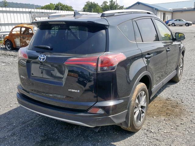 JTMRJREV1JD200845 - 2018 TOYOTA RAV4 HV LE BLACK photo 4