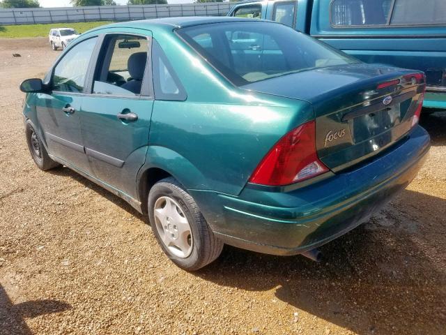 1FAFP33P31W328713 - 2001 FORD FOCUS LX GREEN photo 3