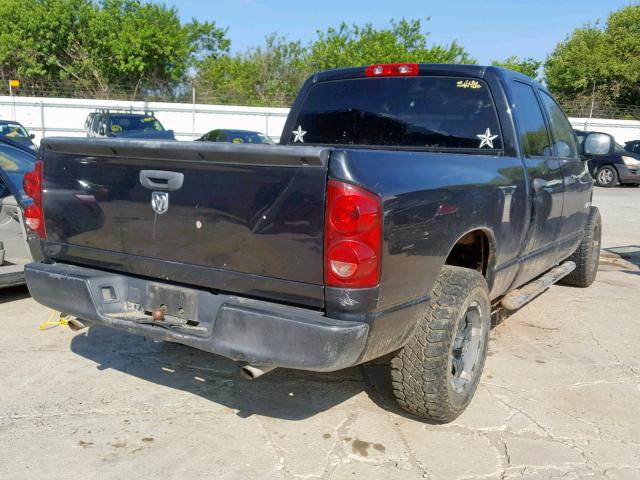 1D7HA18K38J149056 - 2008 DODGE RAM 1500 S BLACK photo 4