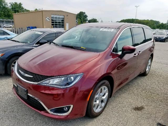 2C4RC1BG4HR777393 - 2017 CHRYSLER PACIFICA T MAROON photo 2