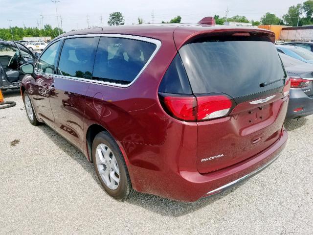 2C4RC1BG4HR777393 - 2017 CHRYSLER PACIFICA T MAROON photo 3