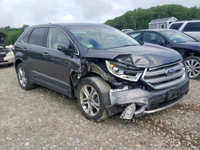 2FMPK4K89FBC24275 - 2015 FORD EDGE TITAN GRAY photo 1