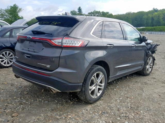 2FMPK4K89FBC24275 - 2015 FORD EDGE TITAN GRAY photo 4